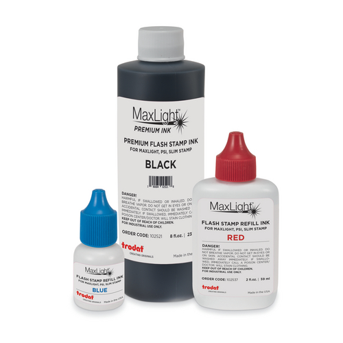 Maxlight, PSI or Ultimark Pre-inked Stamp Re-Fill Ink